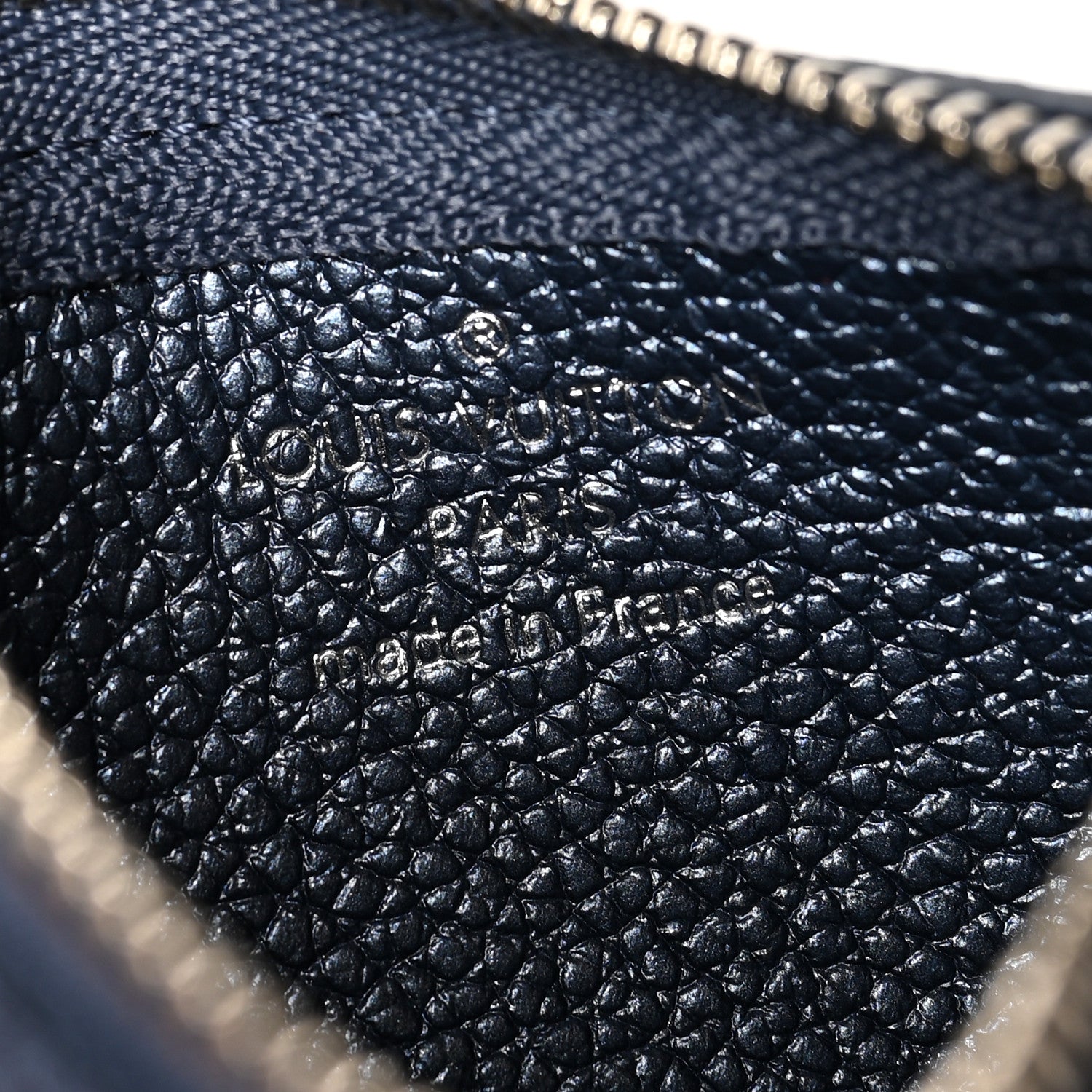 Louis Vuitton Metallic Empreinte Monogram Giant Key Pouch Navy Nacre 6 of 7