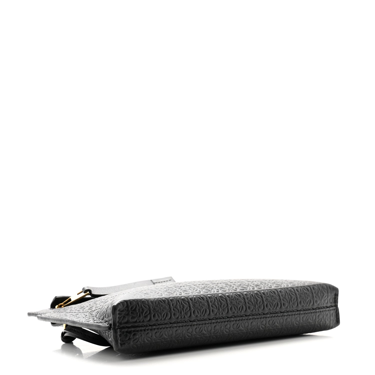 Loewe Calfskin Embossed Mini Repeat T Pouch Black 4 of 7