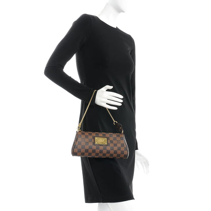 Louis Vuitton Damier Ebene Eva Clutch 2 of 10
