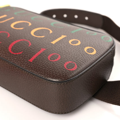 Gucci Textured Dollar Calfskin Gucci 100 Aria Belt Bag 80 32 New Acero Multicolor 8 of 8