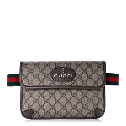 Gucci GG Supreme Monogram Neo Vintage Web Belt Bag Brown 1 of 12
