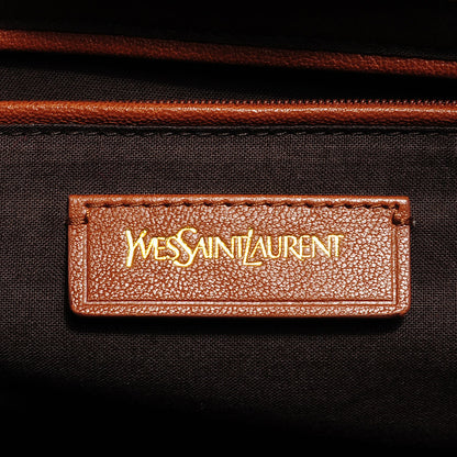 Saint Laurent Leather Medium Cabas Chyc Whiskey 6 of 9