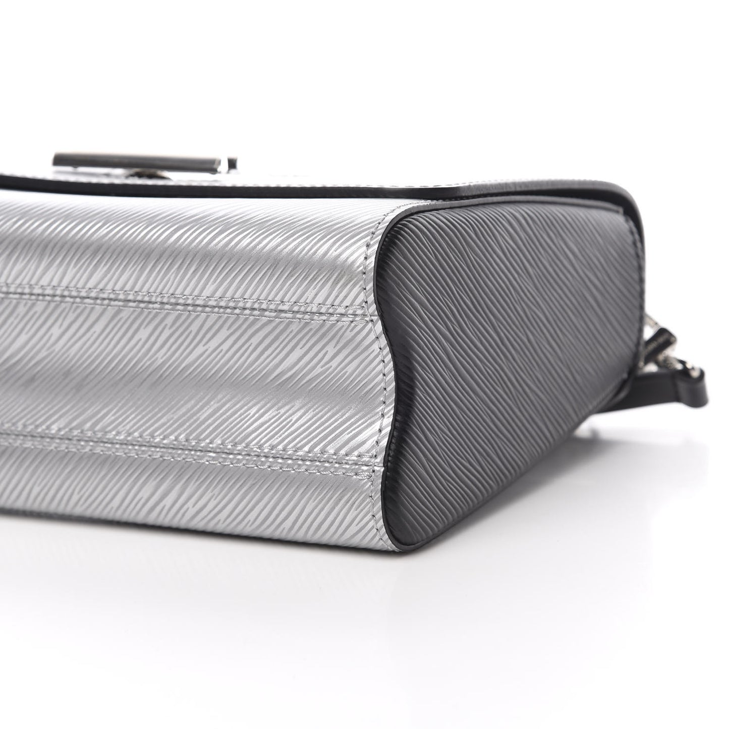 Epi Twist Shoulder Bag MM Argent