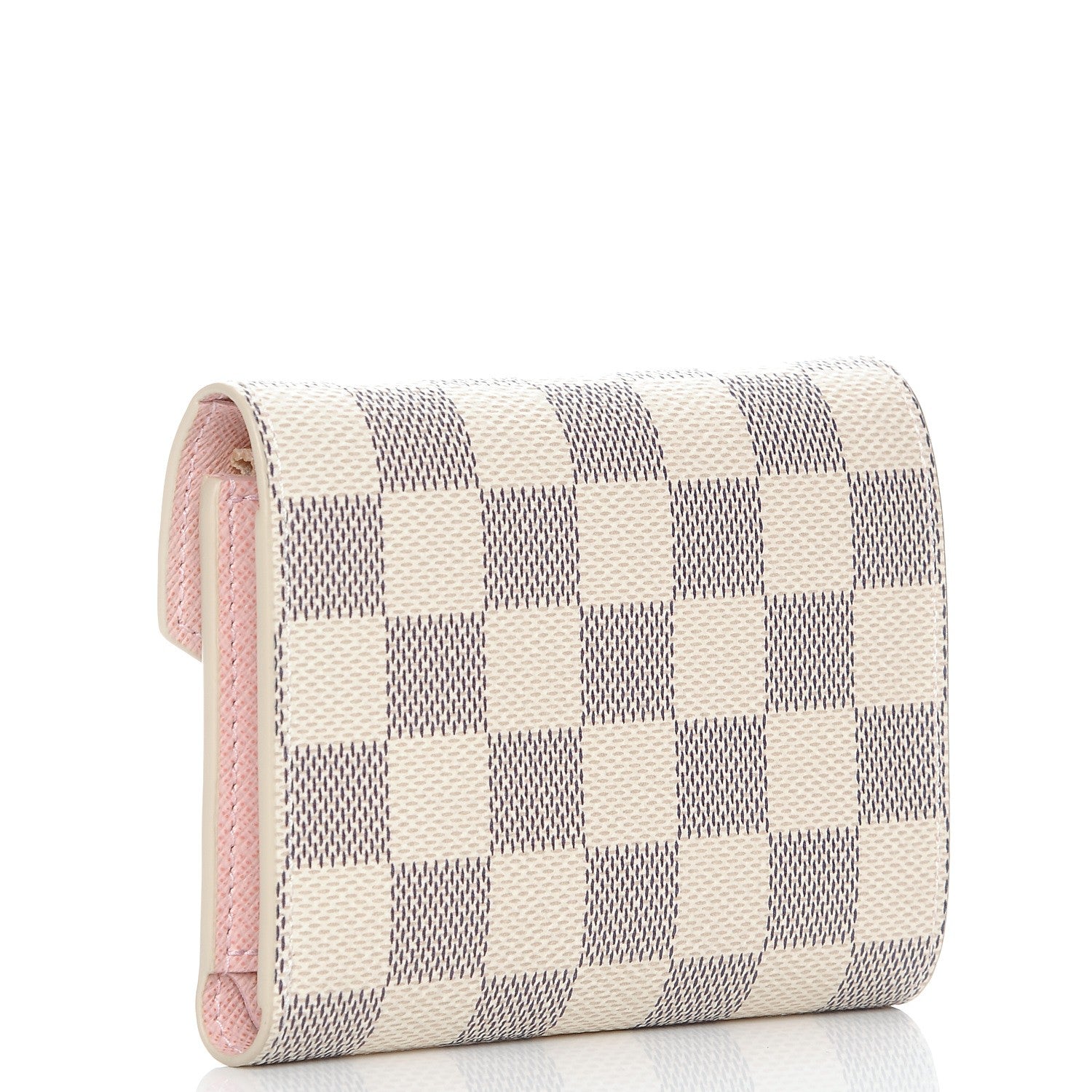 Louis Vuitton Damier Azur Victorine Wallet Rose Ballerine 3 of 8