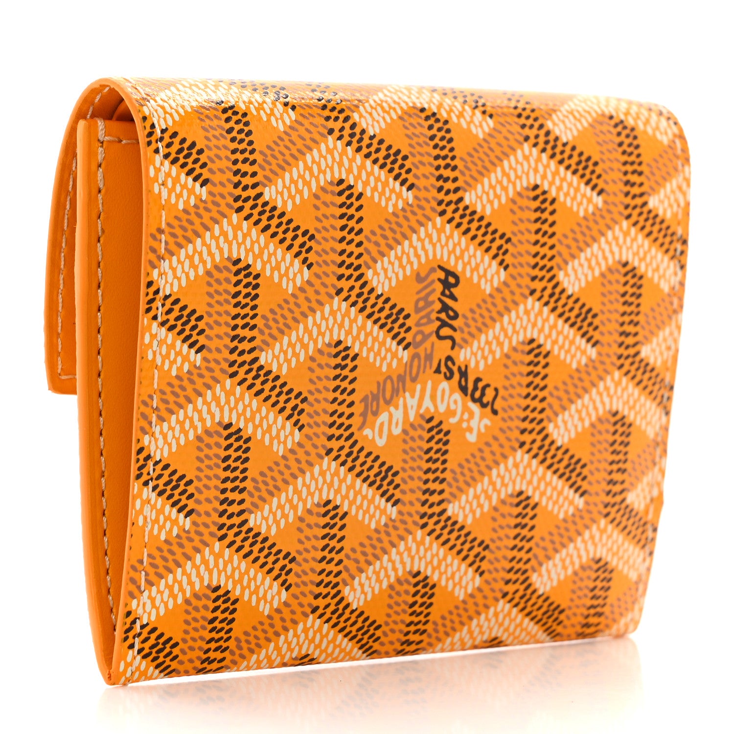 Goyard Goyardine Marigny Coin Purse Wallet Yellow 3 of 10