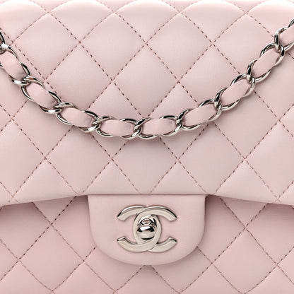 Chanel Lambskin Quilted Medium Double Flap Light Pink 7 of 10