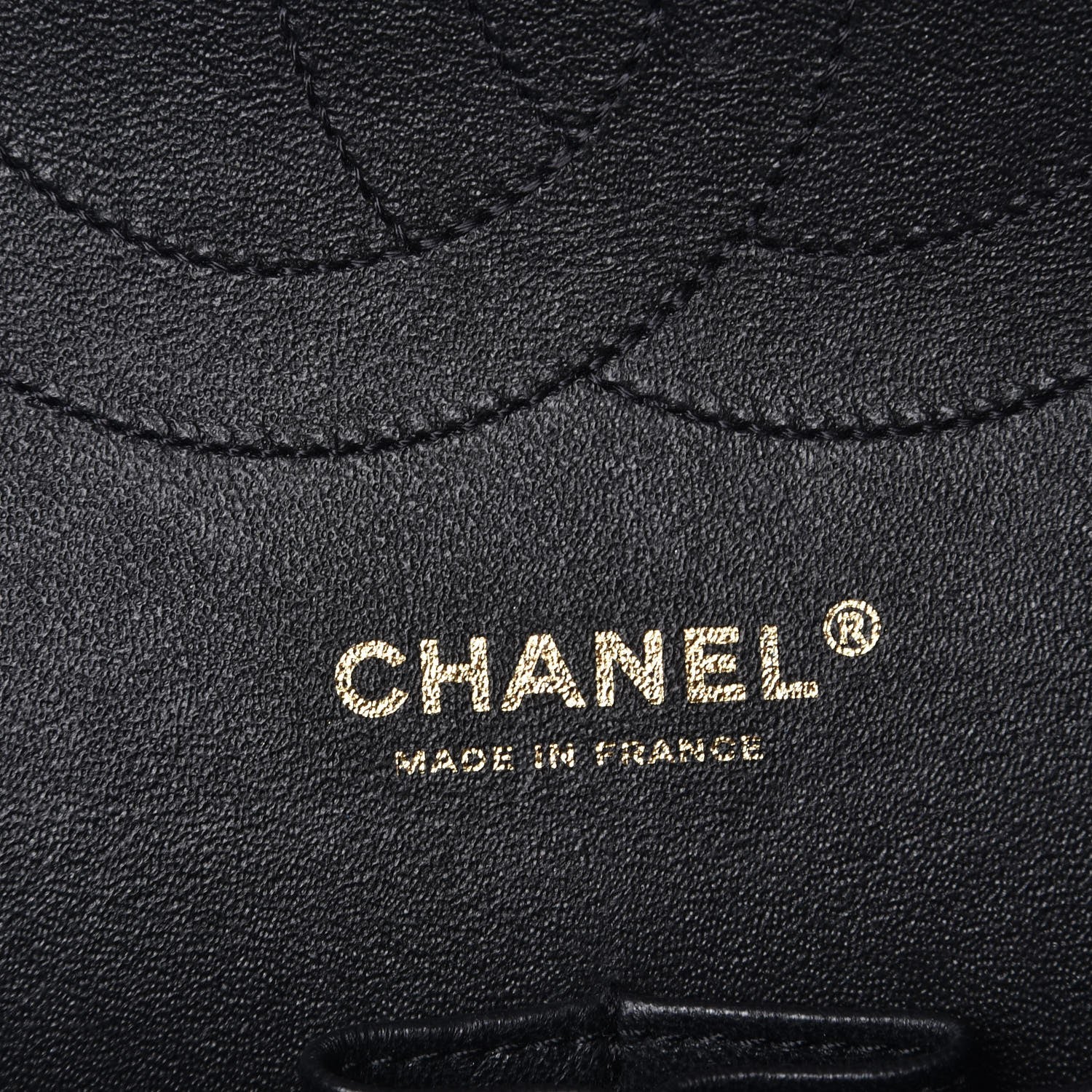 Chanel Lambskin Chevron Quilted Jumbo Double Flap Black 6 of 9