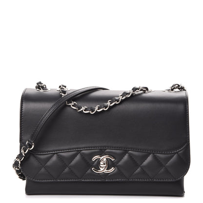Chanel Calfskin Small Tramezzo Flap Black 1 of 8