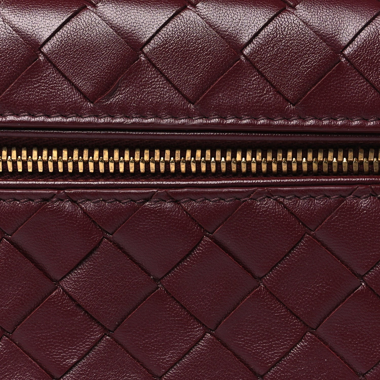 Bottega Veneta Calfskin Intrecciato Bang Bang Vanity Case Barolo 8 of 10