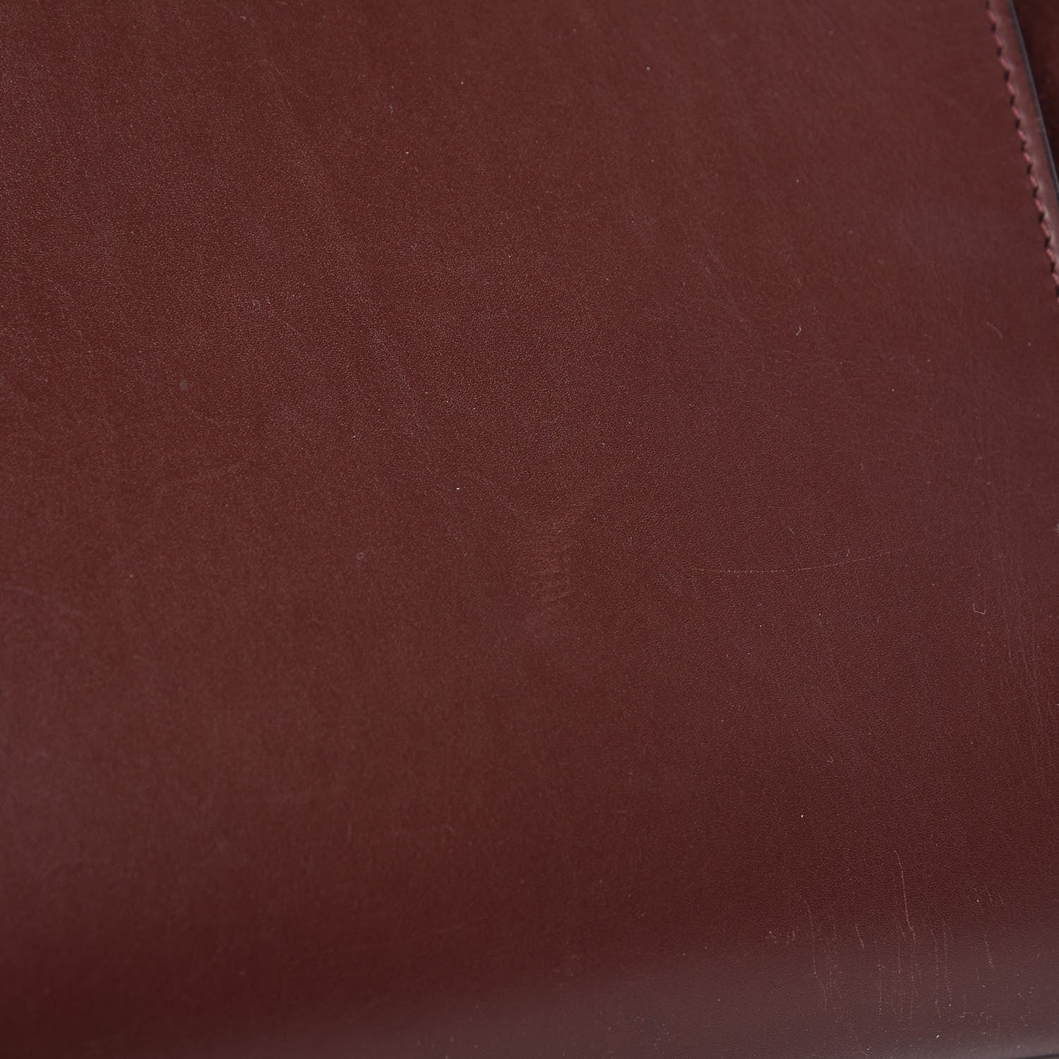 Celine Smooth Calfskin Suede Large Trapeze Burgundy 7 of 21