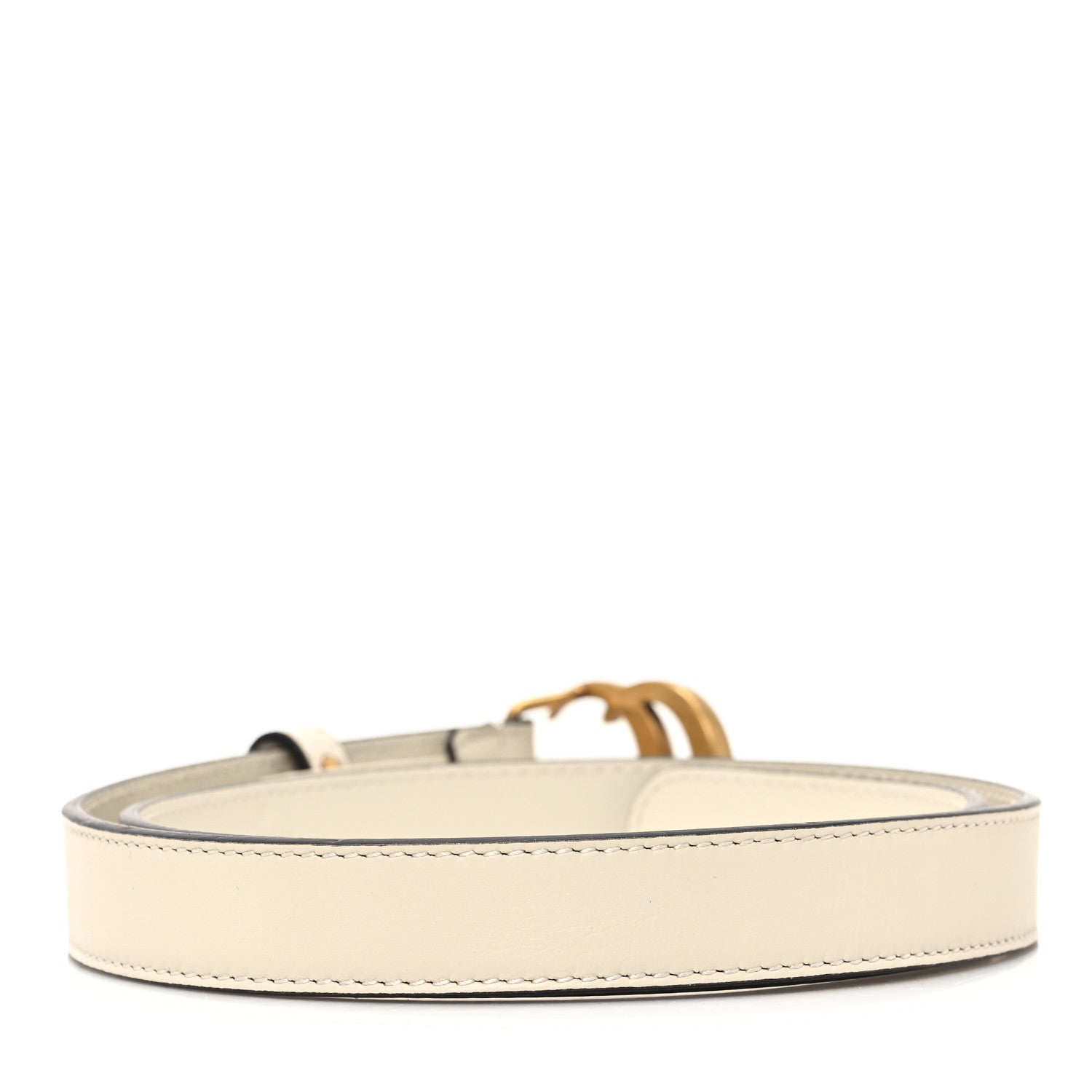 Gucci Calfskin Double G 20mm Belt 70 28 Mystic White 2 of 5