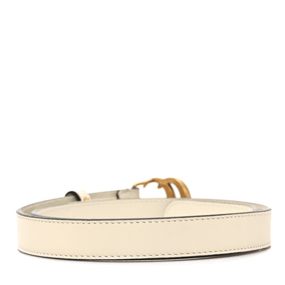 Gucci Calfskin Double G 20mm Belt 70 28 Mystic White 2 of 5