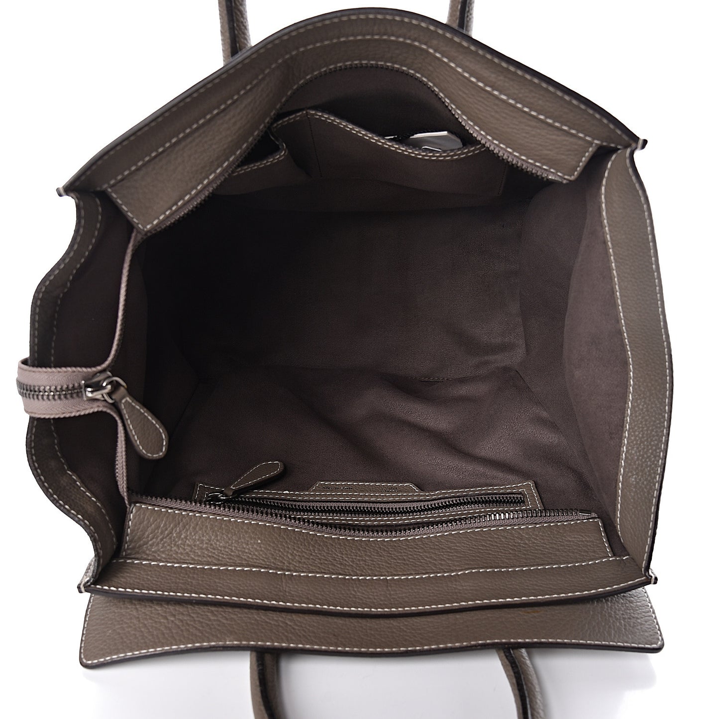 Drummed Calfskin Mini Luggage Souris