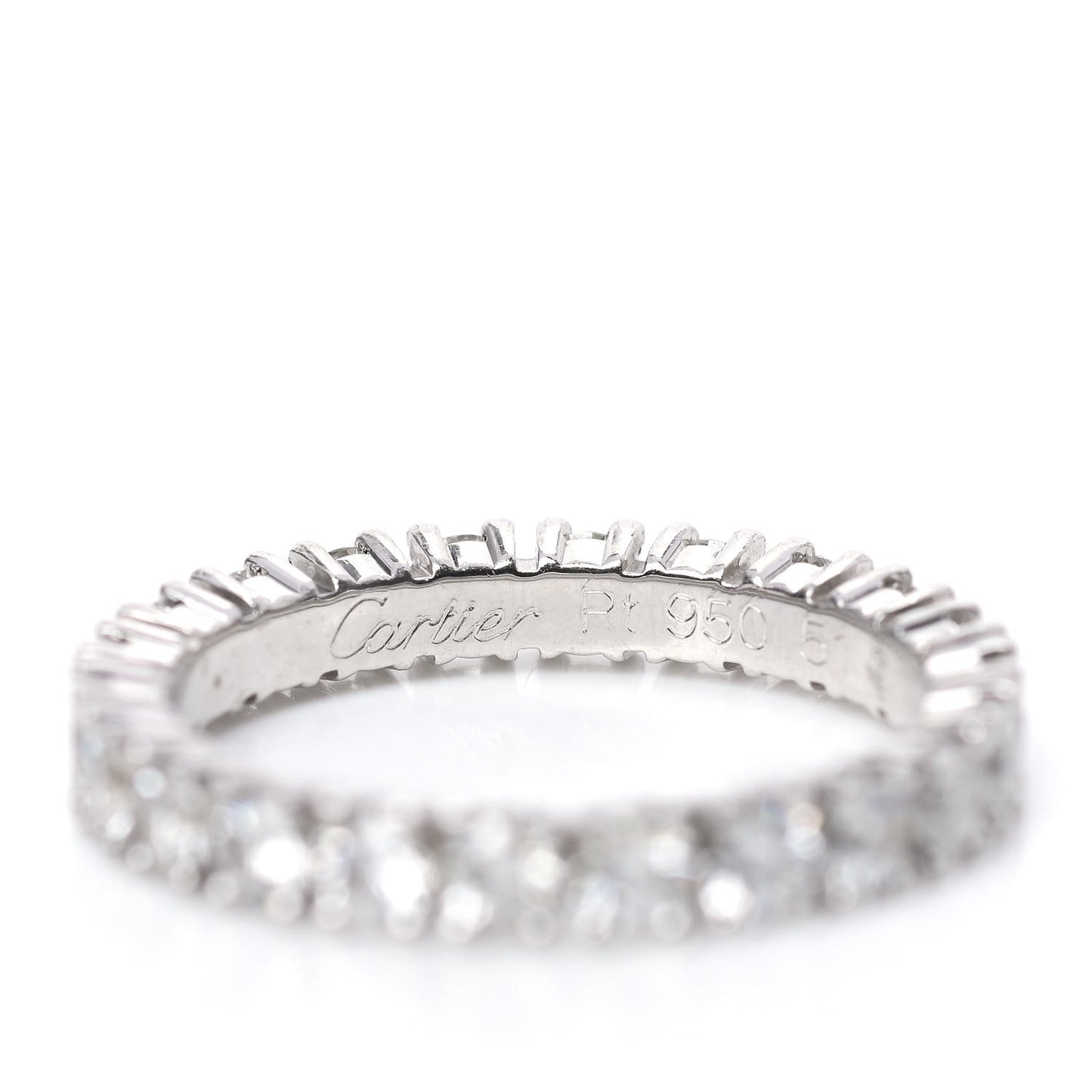 Platinum Diamond 1.49ct Destinee Wedding Band Ring 51 5.75
