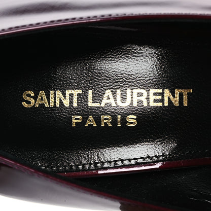 Saint Laurent Patent Severine Pumps 38 Deep Bordeaux 8 of 13