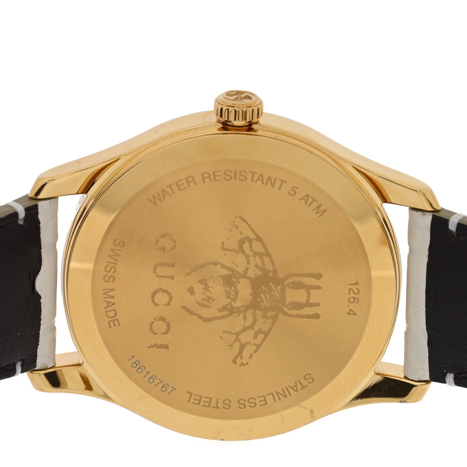 Gucci Stainless Steel Calfskin 38mm G-Timeless Quartz Watch White 4 of 5