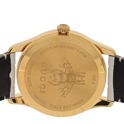 Gucci Stainless Steel Calfskin 38mm G-Timeless Quartz Watch White 4 of 5