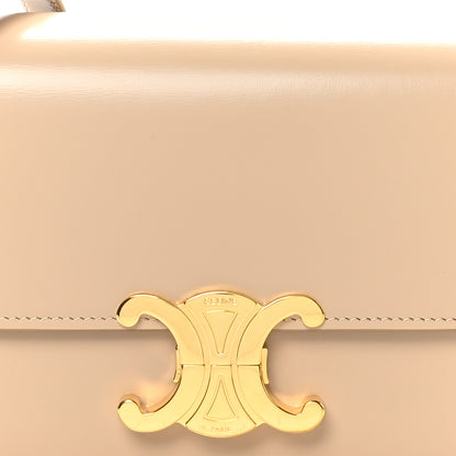 Celine Shiny Calfskin Teen Triomphe Nude 7 of 9