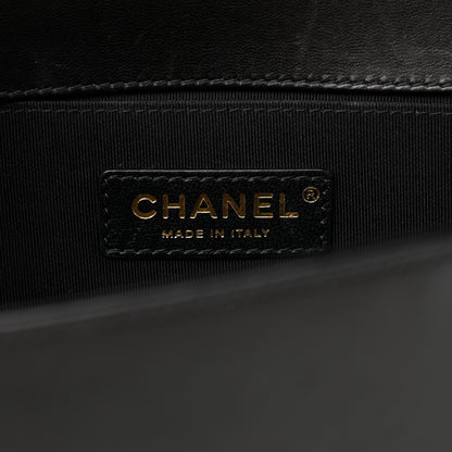 Chanel Lambskin Quilted Medium Boy Flap Black 6 of 14