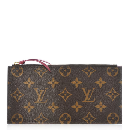 Louis Vuitton Monogram Felicie Chain Wallet Zippered Insert Fuchsia 1 of 6