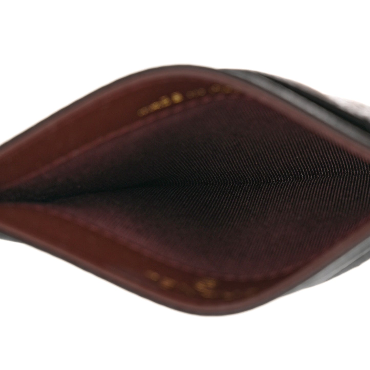 Caviar Quilted Card Holder Black