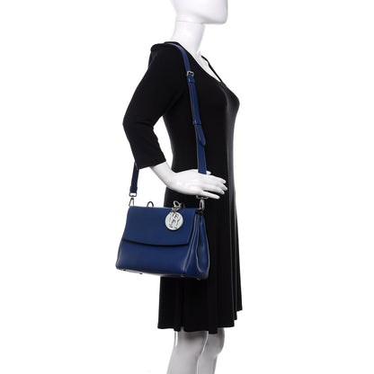 Christian Dior Smooth Calfskin Small Tri-Color Be Dior Flap Blue Celeste Deep Green 2 of 10