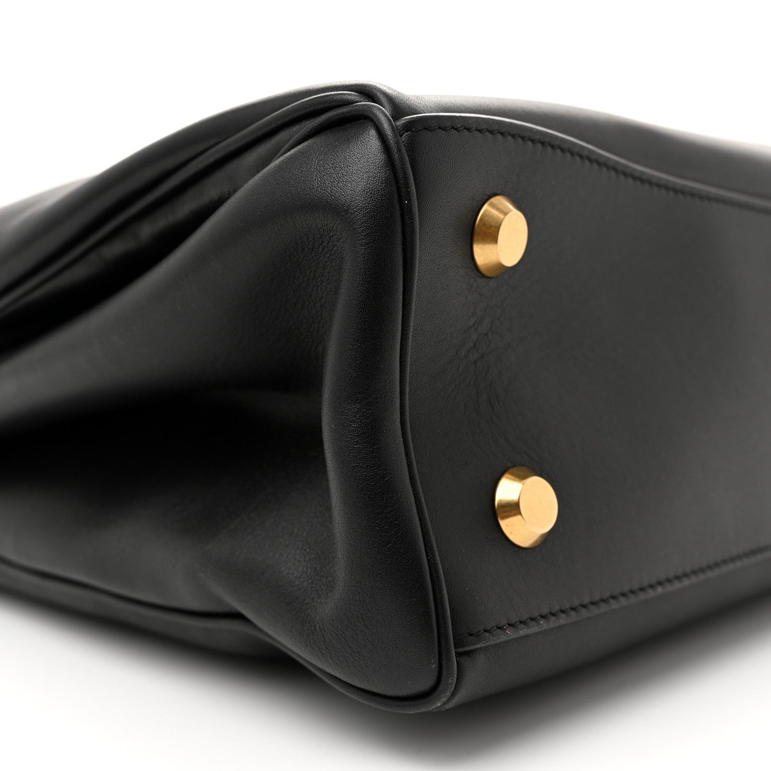 Balenciaga Natural Smooth Calfskin Medium Rodeo Top Handle Handbag Black 10 of 13