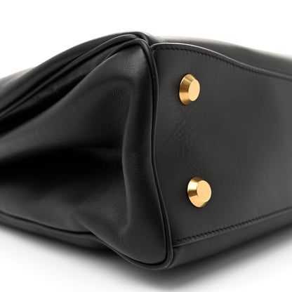 Balenciaga Natural Smooth Calfskin Medium Rodeo Top Handle Handbag Black 10 of 13