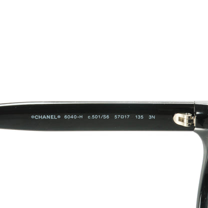 Chanel Freshwater Cultured Pearl Butterfly Sunglasses 6040-H Black 4 of 5