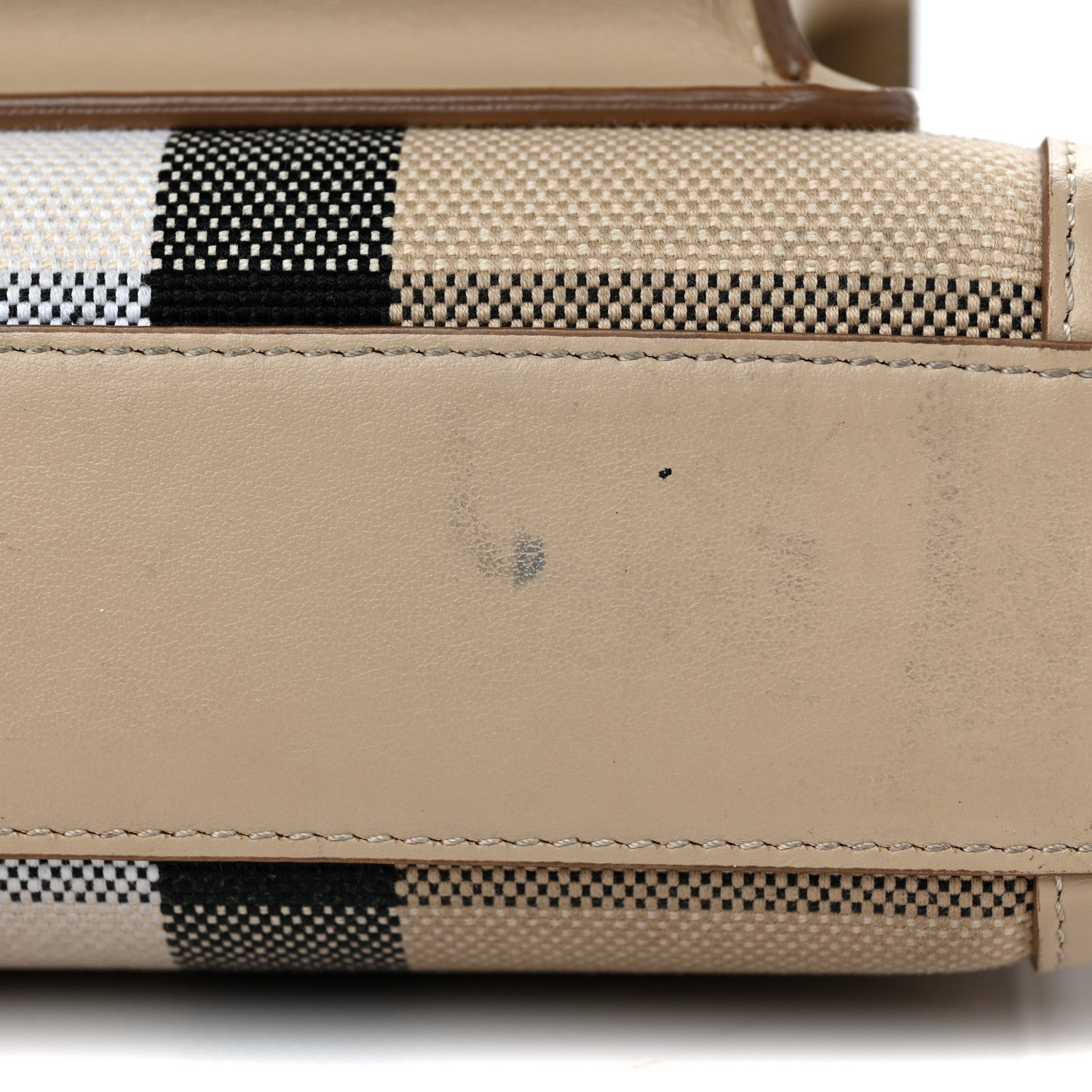 Burberry Smooth Calfskin Archive Canvas Check Mini Pocket Bag Dusty Sand 10 of 12