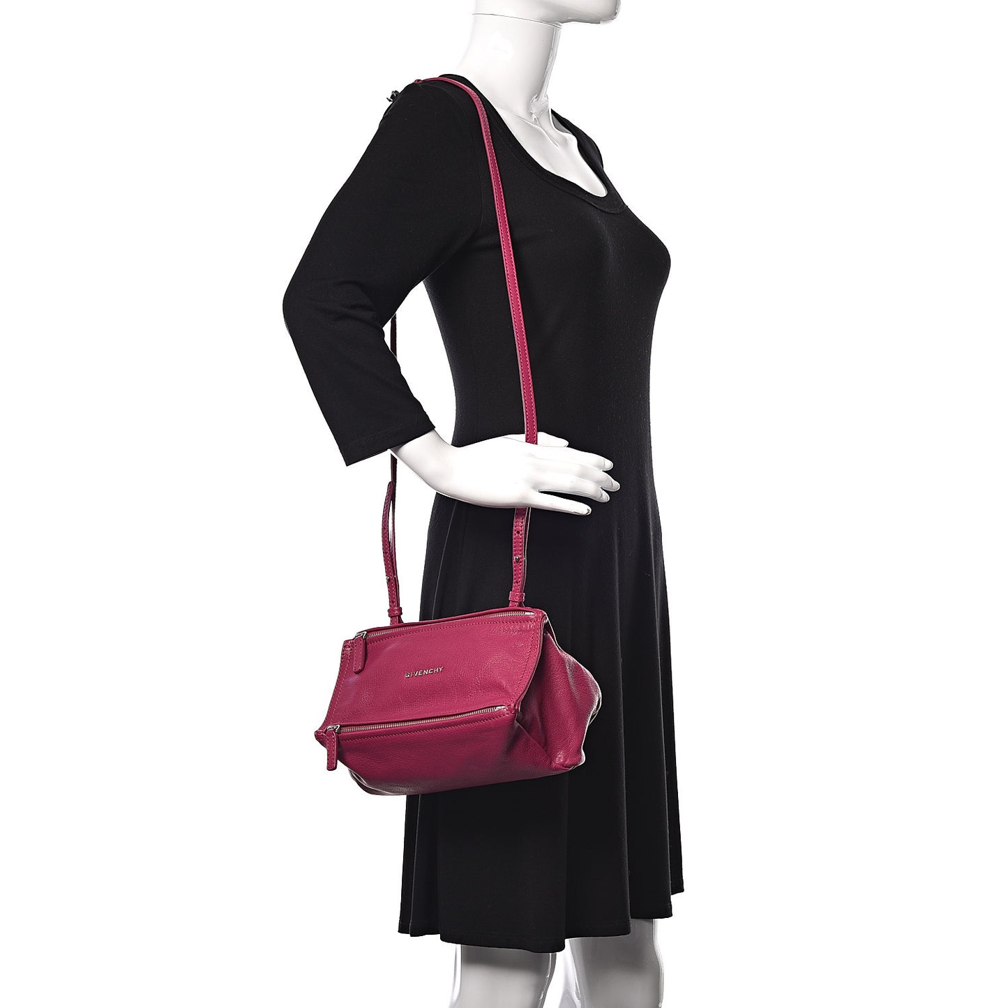 Sugar Goatskin Mini Pandora Magenta