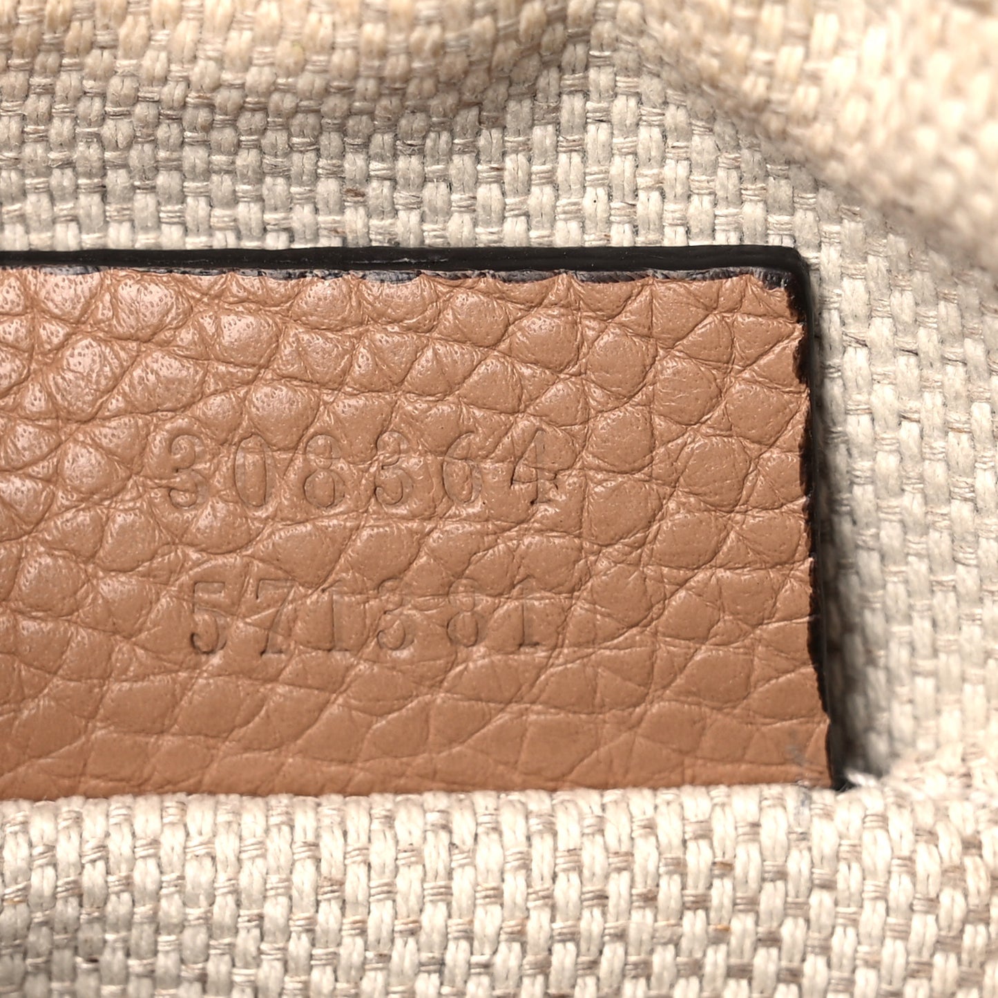 Pebbled Calfskin Small Soho Disco Bag Rose Beige