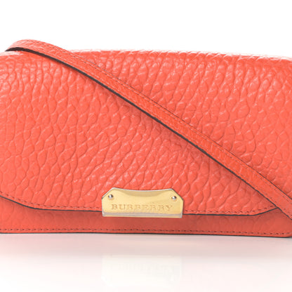 Burberry Signature Grain Small Madison Chain Clutch Orange 9 of 17