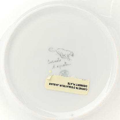 Hermes Porcelain Carnets D'Equateur Jaguar Dessert Plate 3 of 5