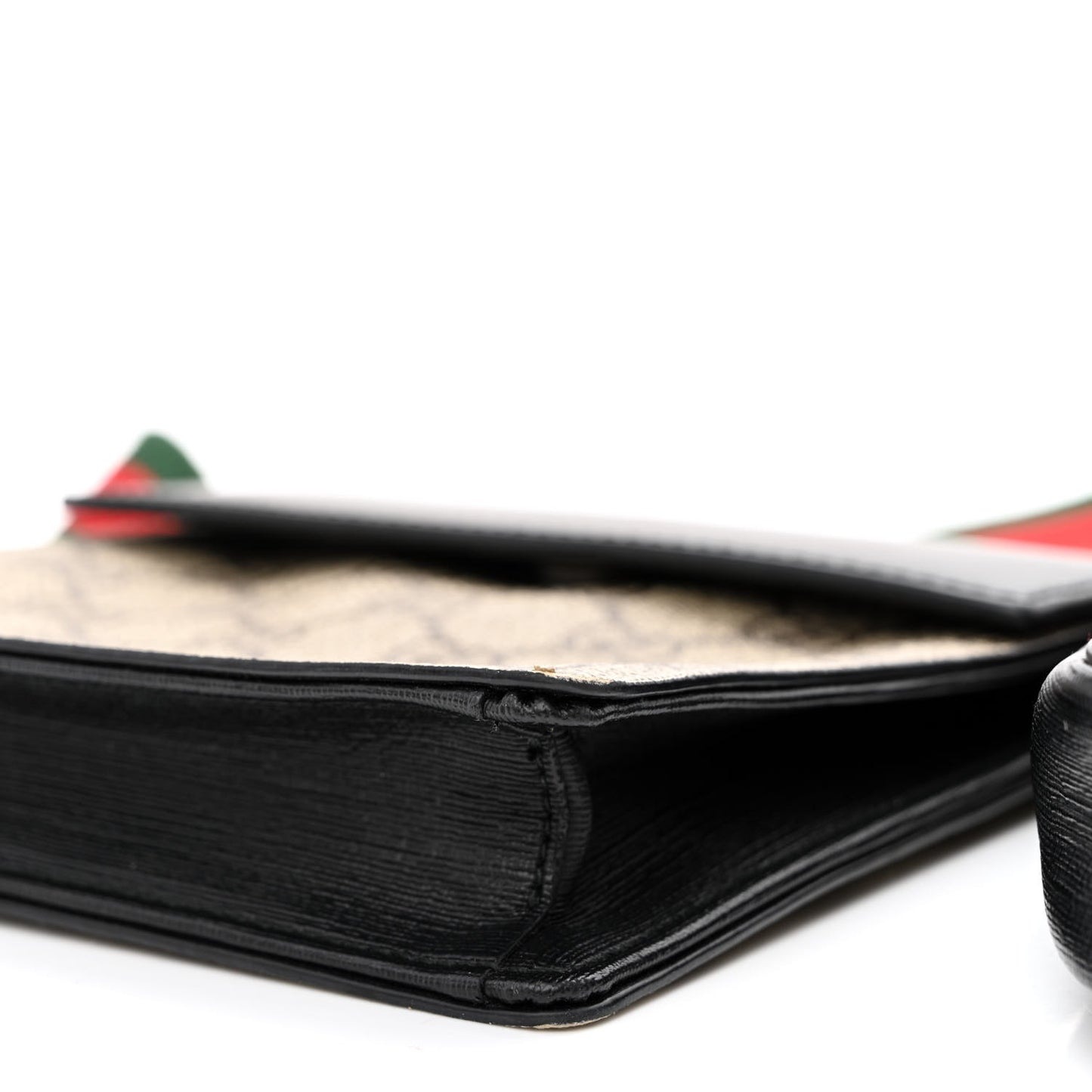 GG Supreme Monogram Web Belt Bag Black