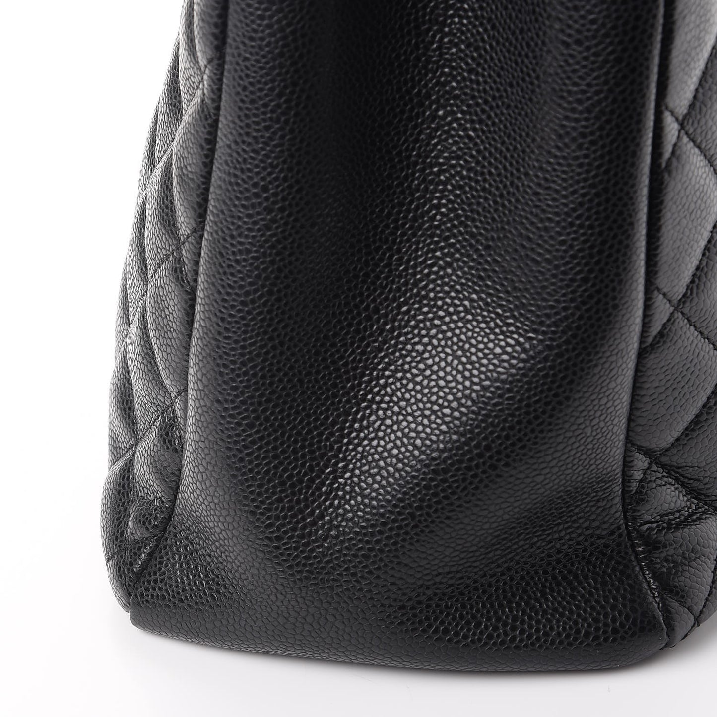 Caviar Quilted Grand Shopping Tote GST Black