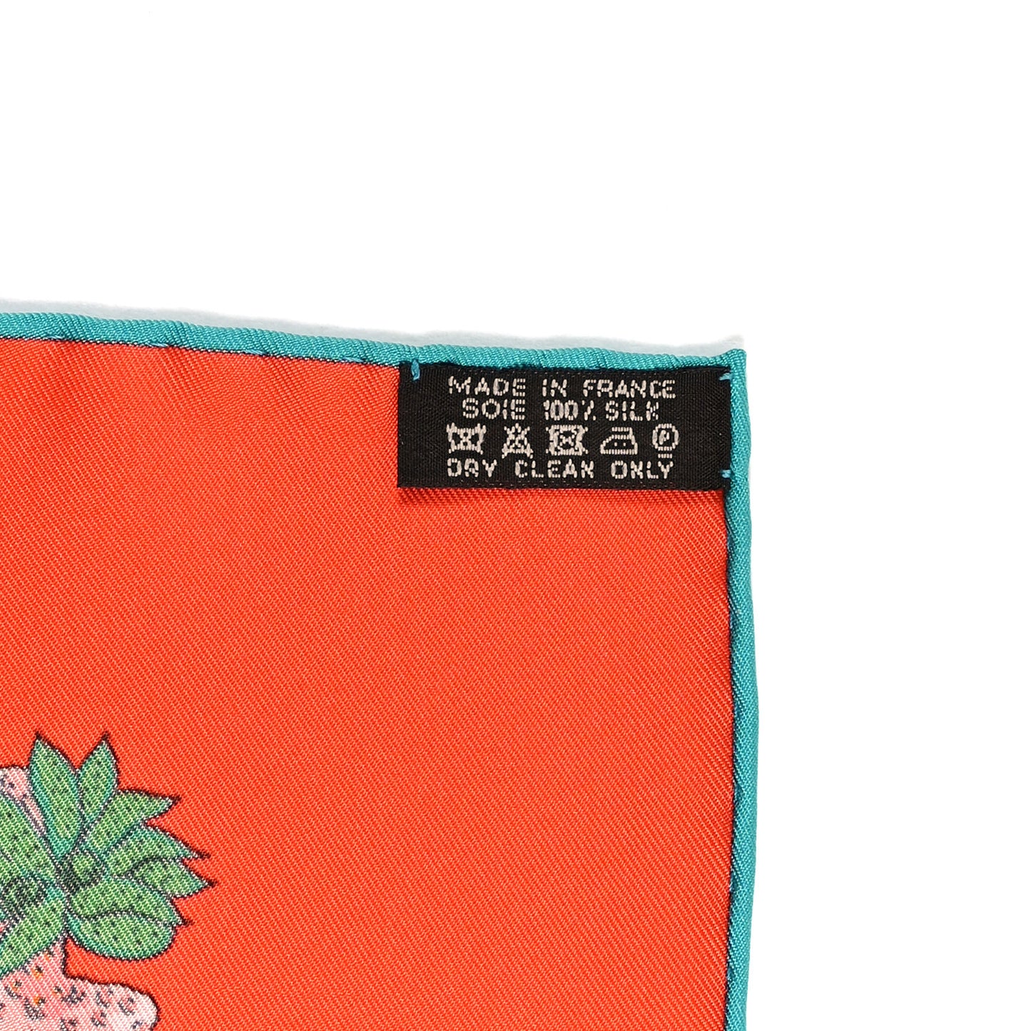 Silk Chemins De Corail Scarf 90 Orange Emeraude Jaune D'or