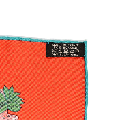 Hermes Silk Chemins De Corail Scarf 90 Orange Emeraude Jaune D'or 3 of 3