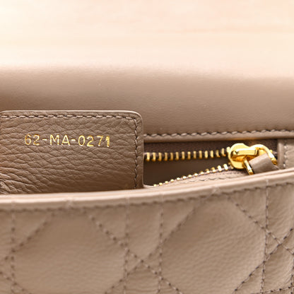 Christian Dior Calfskin Cannage Small Caro Bag Taupe 7 of 11