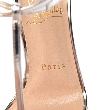 Christian Louboutin Metallic Calfskin Benedetta 120 Sandals 35 Light Gold 7 of 9