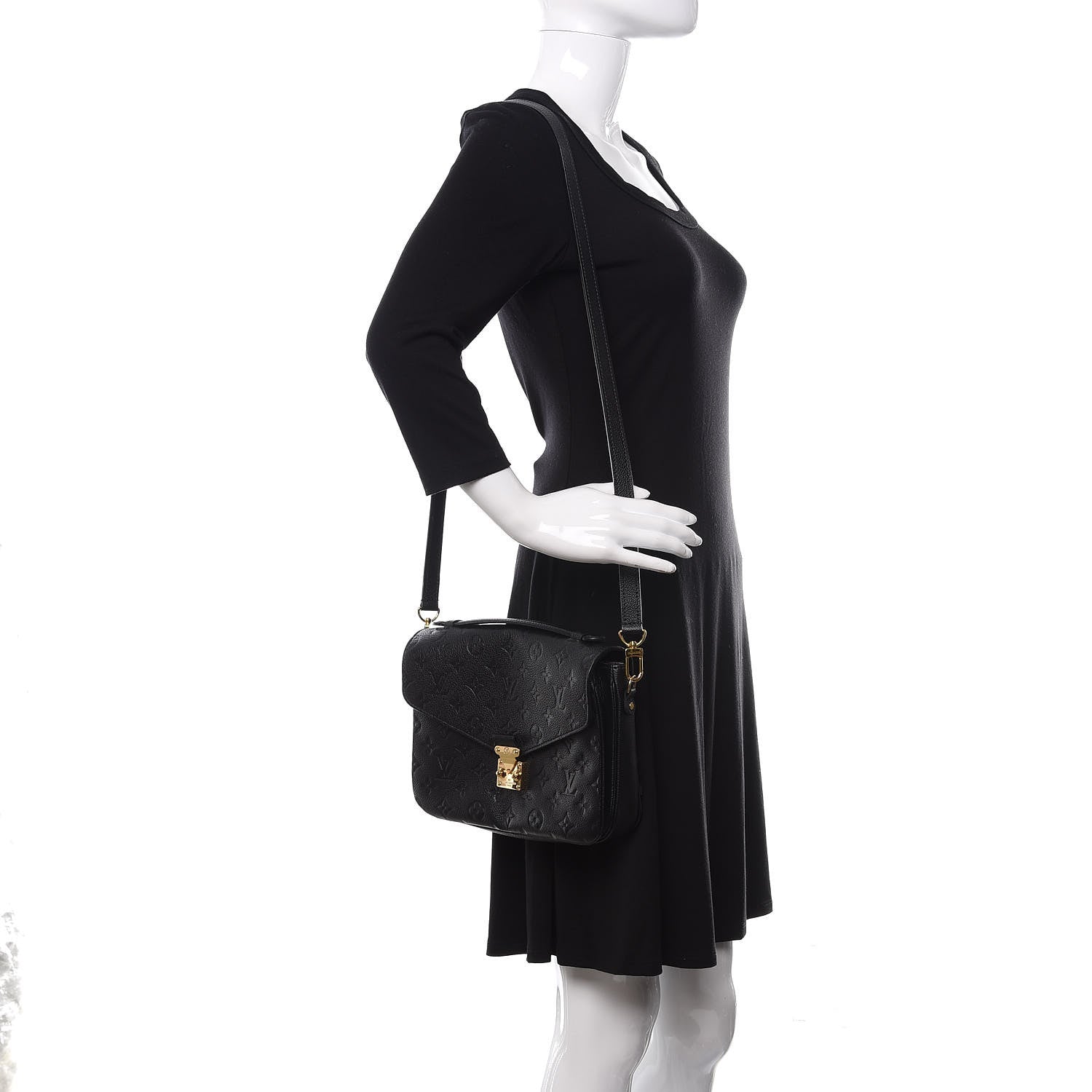 Louis Vuitton Empreinte Pochette Metis Black 2 of 11
