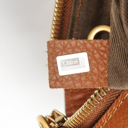 Chloe Calfskin Medium Marcie Satchel Tan 8 of 8