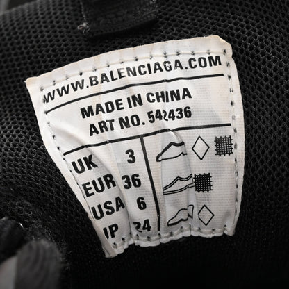 Balenciaga Rubber Mesh Fabric Womens Track Sneakers 36 Black 6 of 8