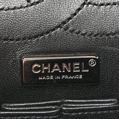 Chanel Boucle Tweed Crystal Bead Embellished Space Charms 2.55 Reissue 225 Flap Black Multicolor 6 of 12