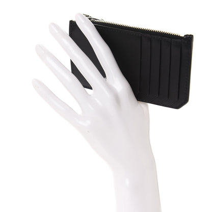 Saint Laurent Calfskin 5 Fragments Zip Pouch Card Holder Black 2 of 7