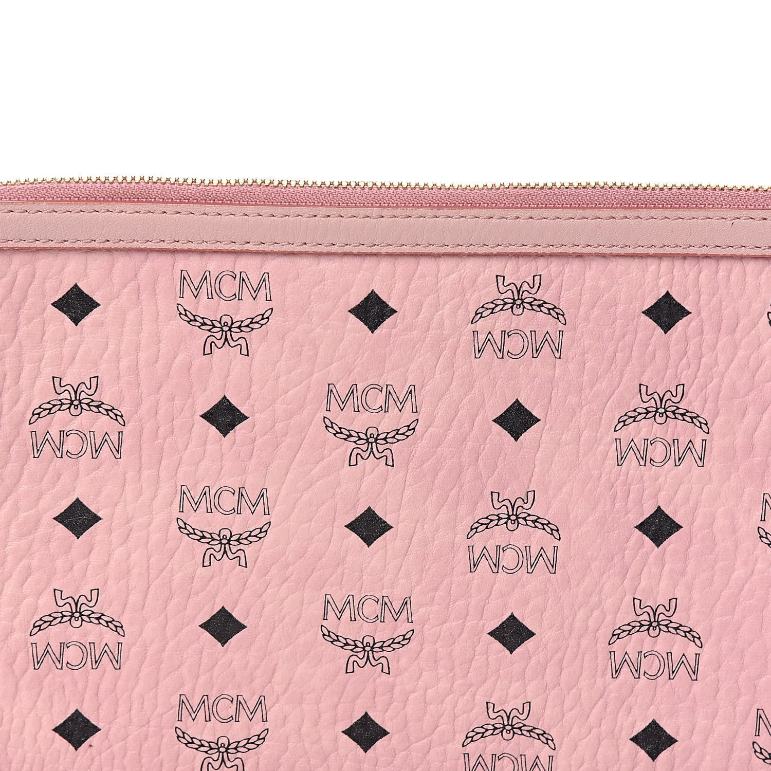 MCM Viseto Stark Wristlet Pouch Pink 10 of 10