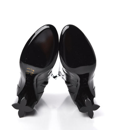 Louis Vuitton Patent Silhouette Ankle Boots 38 Black 5 of 7