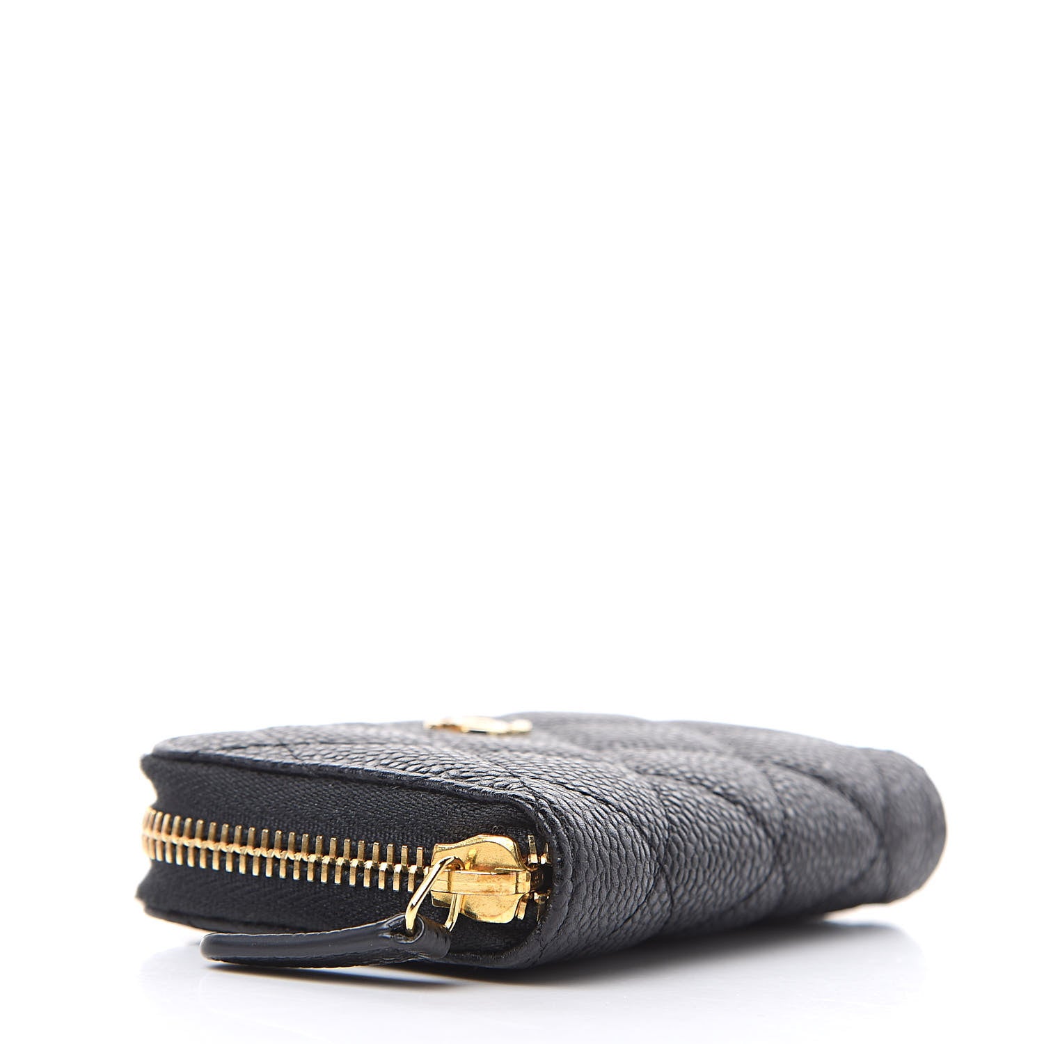 Chanel Caviar Quilted Zip Coin Purse Black 4 of 8