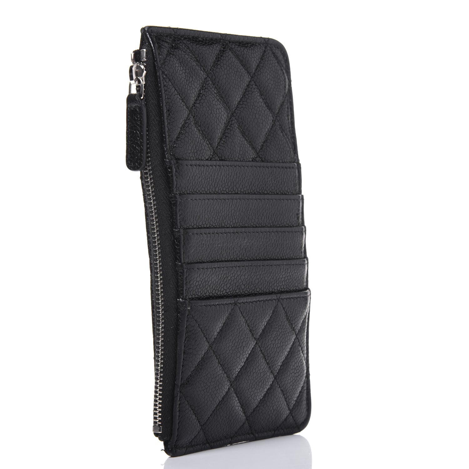 Chanel Caviar Quilted Classic Flat Wallet Pouch So Black 3 of 15