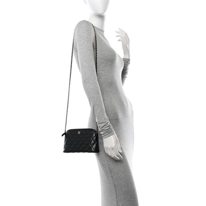 Chanel Caviar Quilted Classic Purse With Chain Black 2 of 10